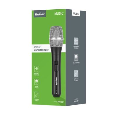 Dynamic Handheld Microphone with Cable K-200 Black