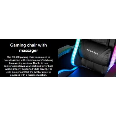 Καρέκλα Gaming Kruger&Matz GX-150 Μαύρη & Γκρι
