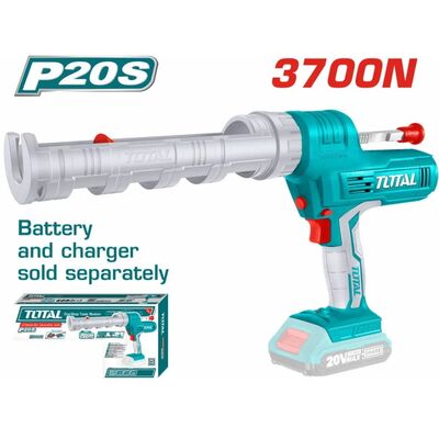Lithium Battery Silicone Gun LI-ION 20V Total TCGLI2001 (Without Battery & Charger)