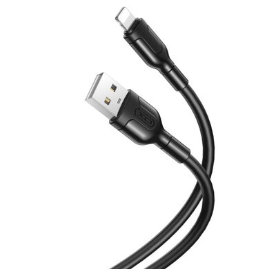 XO Cable NB212 USB - Lightning 1,0 m 2,1A Black