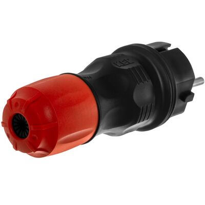Plug Male Schuko WT-54 Extrem IP54 KEL Black/Red