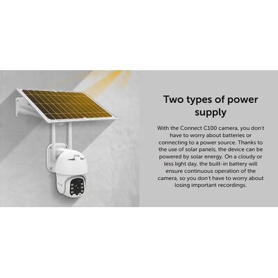 Solar Wi-Fi Camera 4G 2MP Outdoor With Panel Kruger&Matz Connect C100