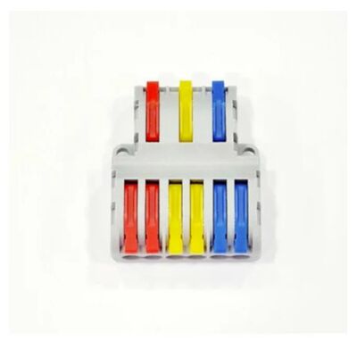 Fast Terminal Block 3in-6out (0.5-4mm) 450V 32A