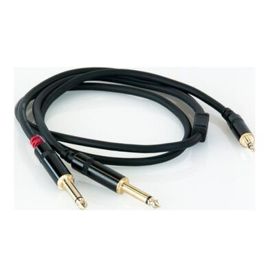 Audio Cable mini Jack Stereo 3,5mm - Jack Mono 2x6,3mm 3m Master Audio