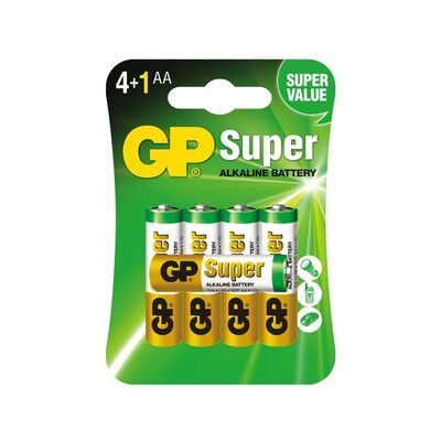 Battery GP Alkaline Super ΑΑ 1.5V 5pcs