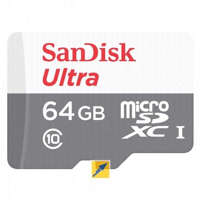 Κάρτα Μνήμης Micro SD SanDisk Ultra 64GB Class 10 48MB/s