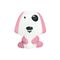 LED Night Light Pink Dog With Switch