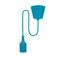 E27 Pendant Lamp Holder with Cable Blue