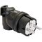 PCE 05811-s Safety L-shape mains plug Rubber 230V Black IP44