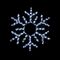 Χιονονιφάδα Φωτοσωλήνας 144 LED 6m Ψυχρό Λευκό + Controller με Προγράμματα