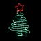 Christmas Tree Led Rope Light 132 LED Red - Green