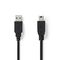Cable USB to mini USB 1m Black
