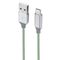 Cable USB to Type C 3.0 1m Green