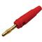 Male Plastic Red Gold Plated Banana Connector AT-BP1011