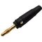 Male Plastic Black Gold Plated Banana Connector AT-BP1011