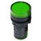 Indicator Lamp with Screw Mount Φ22 No cable +Led 24V AC / DC Green