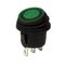 MINI ROCKER SWITCH 3P WITH LAMP ON-OFF 10A/250V IP65 GREEN WR5110 HNO