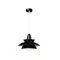 Φωτιστικό Κρεμαστό Οροφής Γυαλιστό Μαύρο + Λευκό  1 x E27 13800-346
