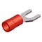 FORK-TYPE TERMINAL INSULATED RED 6.5-1.25 S1-6SV CHS 100pcs