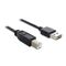 USB 2.0 Cable USB-A Male to USB-B Male 1.5m Black