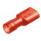 Coated Slide Cable Lug Nylon Female Red (Χ/Α) F1-6.4AF/8 JEE 100pcs