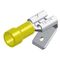 Slide Cable Lug Insulated Female/Male Yellow 0.8-6.35PB5-6.4V/8 CHS 100pcs
