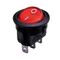 Φ23 Rocker Switch 3P with Indicator Light ON-OFF 8A/250V Red PS8A-7 BEJ