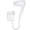 Hotel Hair Dryer with Wall Mount 1200W White