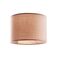 Fabric Lampshade with Metallic Base Suitable for E27 Bulb Mocha CRL25M