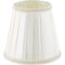 Fabric Lampshade with Metallic Base Suitable for E14 Led Bulb White -  Ribbon DL002SHE14