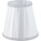 Fabric Lampshade with Metallic Base Suitable for E14 Led Bulb White -  Ribbon DL761SHE14