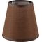Fabric Lampshade with Metallic Base Suitable for E14 Led Bulb Brown-Linen DL006SHE14