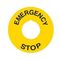 Πινακίδα Ένδειξης Φ60 Emergency/Stop Για Φ22 Πορτοκαλί Ε60 KND