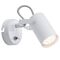 Wall Light Spot 1xGU10 White with Switch on off 13804-001