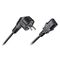 EURODIN EU Schuko Plug Power Cord to IEC C13 Plug Lead Cable  1.5m