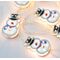 10 Led metal snowman lights with batteries AA & timer