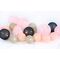 20 Led woven pink/grey balls with batteries AA
