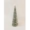 Green Rattan Cone Tree With Snow 50 Mini WW Lamps