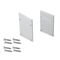Set Caps for Aluminum Profiles Linear Milky Cover 3m (2pcs) 50mm x 75mm