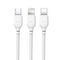 Cable XO-NB103 3in1 USB - Lightning + USB-C + microUSB 1.0 m 2.1A  White