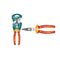Insulated Long Nose Pliers 200mm 8" Total THTIP2381