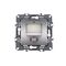 Motion Sensor (L+N) 180-250VAC 400W(40VA) 5-7m 3-7Lux30-260sec IP20 Matt Silver Prime