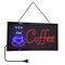 Ταμπέλα - Πινακίδα Led Coffee Μονής Πλευράς 48x25cm