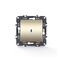 Διακόπτης Αλερετούρ & LED Λυχνία Προσανατολισμού (ΟΝ-ΟFF) με Κλιπ 1P 10AX 250VAC IP20 Mατ Σαμπανιζέ Prime