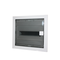 Recessed Distribution Box 1 Row-12 Places with Door and Metal Front