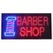 Ταμπέλα - Πινακίδα Led Barber Shop Μονής Πλευράς 48x25cm
