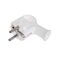 Male Straight Schuko Electrical Current EU Plug White Elgotech WT-40