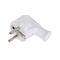 Male Straight Schuko Electrical Current EU Plug White Elgotech WT-35