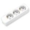 Safety Power Strip 3 Outlets Without Cable White