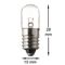 Light Bulb E10 24V 85mA 2W D:10mm x 28mm